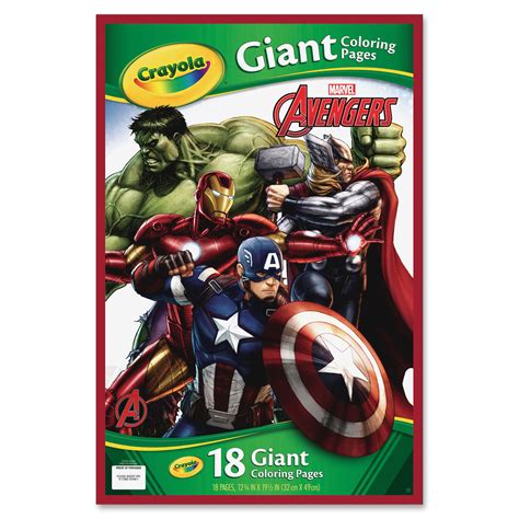 buy crayola giant colouring pages avengers  mighty ape nz