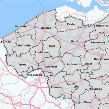 gemeentekaart belgie belgische gemeenten  element webshop