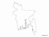 Bangladesh Outline sketch template