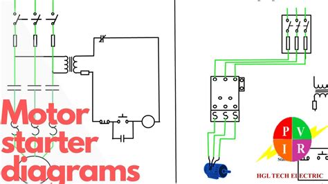 motor starter circuit schematic