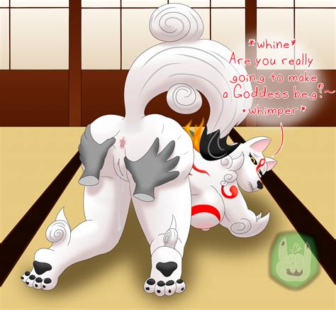Rule 34 Amaterasu Ambiguous Gender Anthro Anus Areola Ass Bedroom