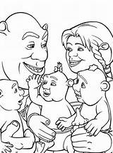 Shrek Coloring Family Pages Babies Color Cat Clipart Members Draw Library Getcolorings Printable sketch template