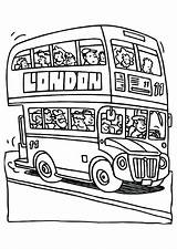 Decker Angleterre Londres Buses Anglais Coloringfolder Designlooter 848px 02kb sketch template