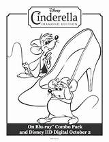 Gus Jaq Cinderella Disney Slipper Glass sketch template