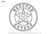 Astros Houston Logo Draw Drawing Step Mlb Coloring Pages Kids Learn Baseball Logos Tutorial Adults Tutorials Drawingtutorials101 Team Teams sketch template
