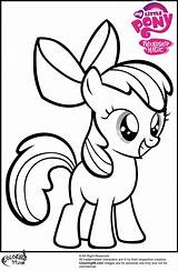 Apple Coloring Bloom Pages Pony Little Mlp Color Printable Funny Cartoon Print Ministerofbeans Getcolorings Downloading sketch template