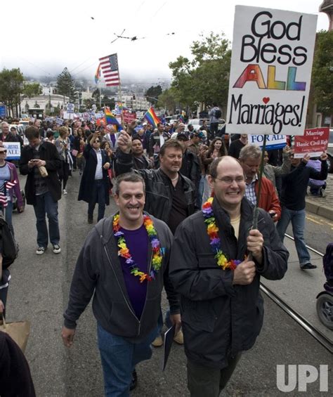 Photo Demonstrators Celebrate As A Federal Judge Overturns California