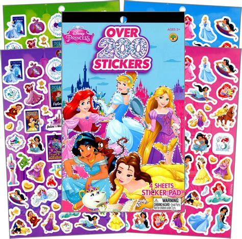 buy disney princess sticker pad   stickers   lowest