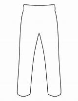 Pants Pattern Outline Template Clipart Templates Clothing Printable Pant Shorts Clothes Stencils Clip Patternuniverse Crafts Shirt Print Coloring Patterns Shape sketch template