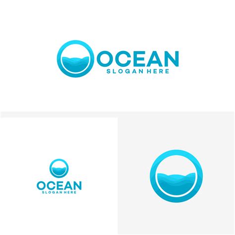 abstract design  ocean logo  waves vector   javanesia