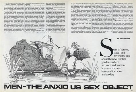 oscar abilities men—the anxious sex object vogue april 1983