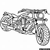 Coloring Chopper Bike Dirt Pages Motocross Online American Motorcycles Motorcycle sketch template