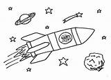Rakete Ausdrucken Weltraum Ausmalen Raumschiff Onlycoloringpages Gemerkt Planeten Kindern sketch template