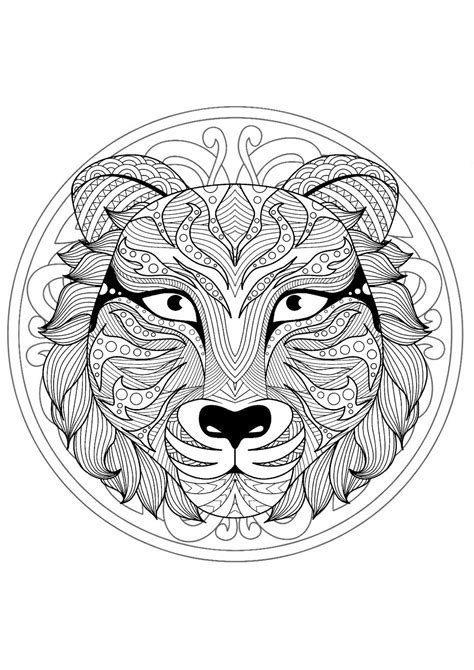 animal mandala coloring pages  coloring pages  kids