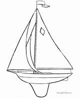Coloring Sailboat Pages Boat Printable Boats Sail Sheets Kids Toy Popular Help Printing sketch template