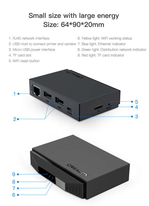 creality smart kit wifi box camera gb usd card