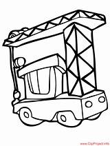 Crane Coloring Pages Building Transport Wrecking Ball Popular sketch template