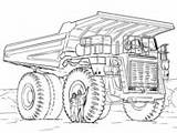 Lastwagen Kipper sketch template