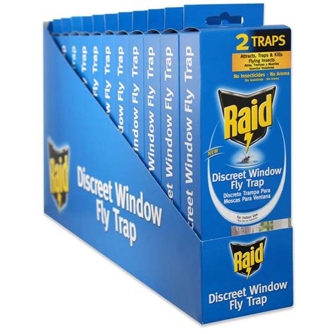 raid window discreet indoor fly trap  packcase total number  traps  flyhide raid