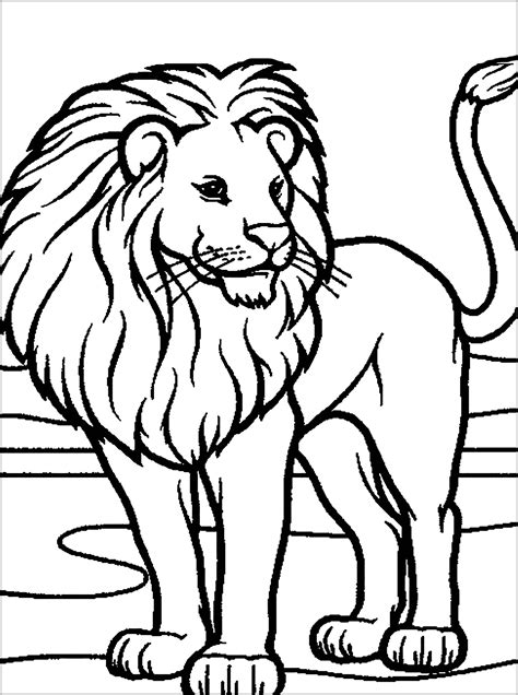 lion lion kids coloring pages
