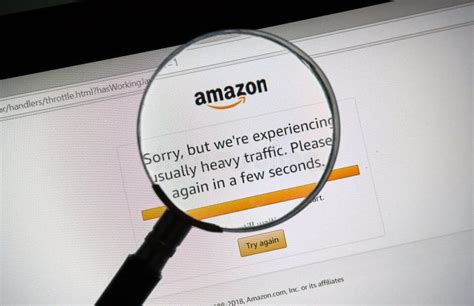 amazon prime day site issue message editorial image image   issue