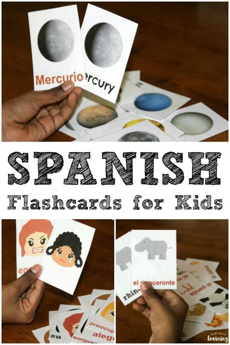 printable spanish flashcards