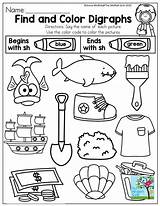 Phonics Digraphs Sh Color Activities Kindergarten Find Worksheets Digraph Th Ch Wh Reading Beginning Grade Code First Ck Ph Printable sketch template