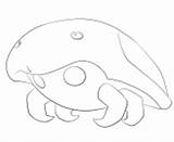 Coloring Pages Kabuto Template Pokemon sketch template
