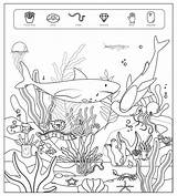 Hidden Printable Coloring Pages Find Easy Highlights Objects Printables Object Search Print Highlight Template Printablee sketch template