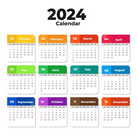 kalendervorlagendesign  mit volltonfarben vektor kalender