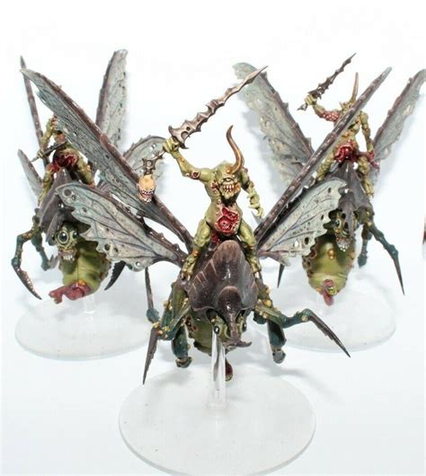 warhammer  age  sigmar chaos daemons plague drones  nurgle painted chaos daemons