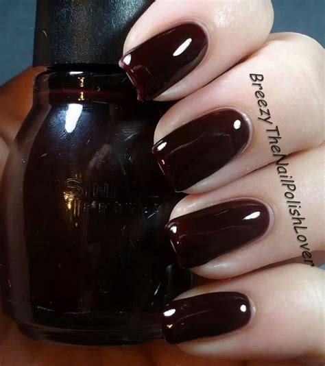 black cherry  topcoat manicure  pedicure nails nail designs