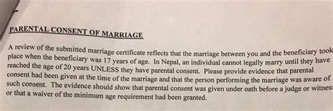 parental consent letter  married bringing family members