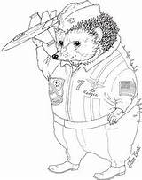 Brett Hedgehog Hedgie sketch template