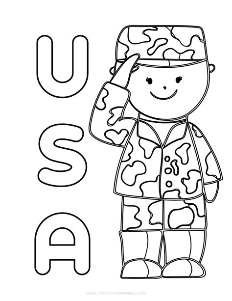 memorial day coloring pages simply love printables