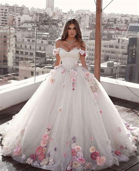 Ball Gown Wedding Princess Dresses Luxury 3d Lace