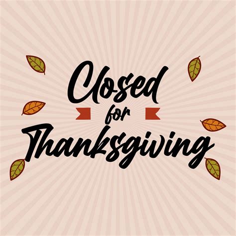 printable thanksgiving closed sign