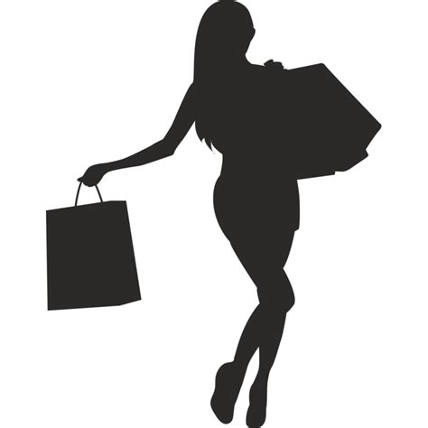 Silhouette Bag Shopping Silhouette Png Download 800 800 Free