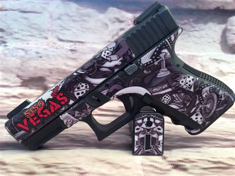 glock  gen  custom gun wrap high caliber graphix