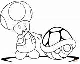 Mario Toad Coloring Pages Super Kart Bros Printable Shell Green Coloriage Wii Brothers Color Toadette Luigi Print Paper Supercoloring Peach sketch template