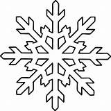 Snowflake Printable Coloring Pages Template Kids Outline Frozen Stencil Pattern Drawing Shape Simple Bestcoloringpagesforkids Craft sketch template