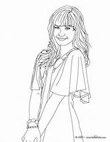 Demi Lovato Pages Coloring Getdrawings sketch template