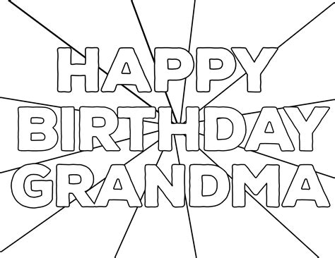 grandma birthday cards  printable printable templates