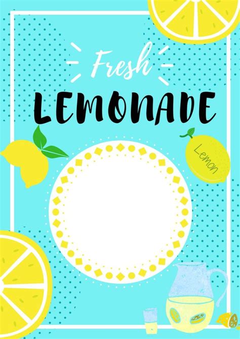 lemonade stand sign printables printable word searches