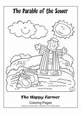 Sower Parable Coloring Pages Bible Activities Sunday Kids School Color Crafts Getcolorings Printable Azcoloring sketch template