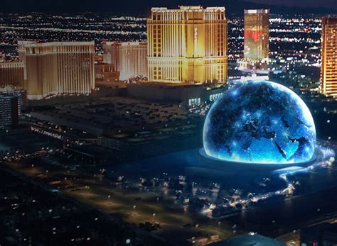 largest spherical structure  earth accommodates  people  las vegas