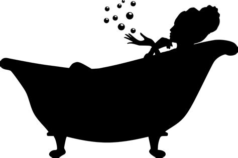 bathtub bubble women free vector graphic on pixabay silhouette