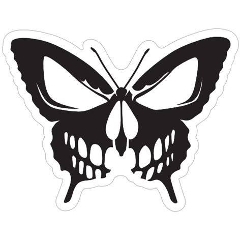 204 Butterfly Skull Svg Svg Png Eps Dxf File