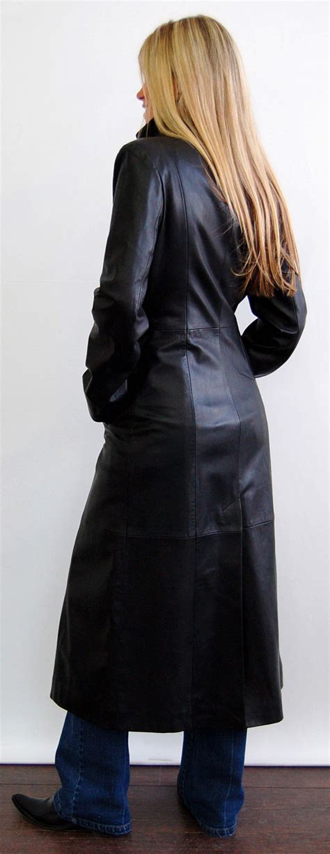 Leather Coat Daydreams The Classic Long Black Leather Coat