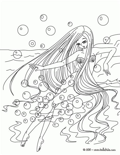 mermaid princess fairy coloring page coloring home